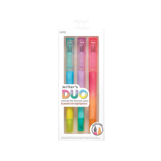 Stilouri duble 2 in 1 cu marker, Writer s Duo - set de 3 - Ooly