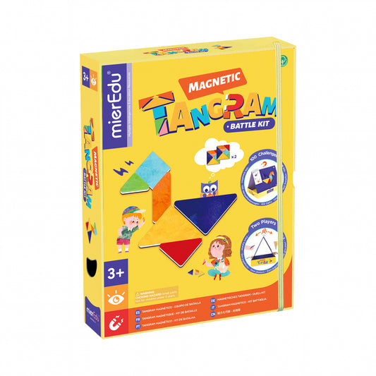 Tangram magnetic - Battle kit, 2 jucatori - mierEdu