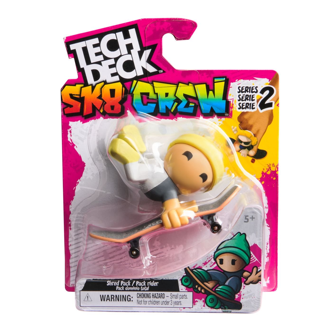 Tech Dech sk8 crew pachet placa si figurina 9.6 cm sapca galbena - Publisol.ro