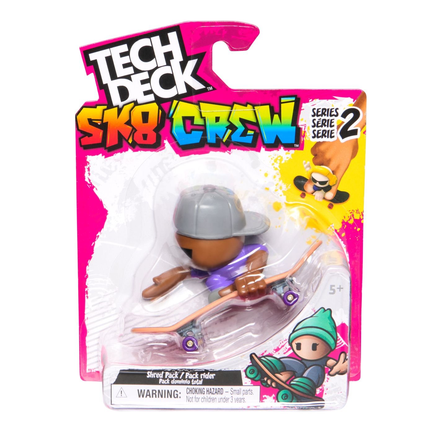 Tech Dech sk8 crew pachet placa si figurina 9.6 cm sapca gri - Publisol.ro
