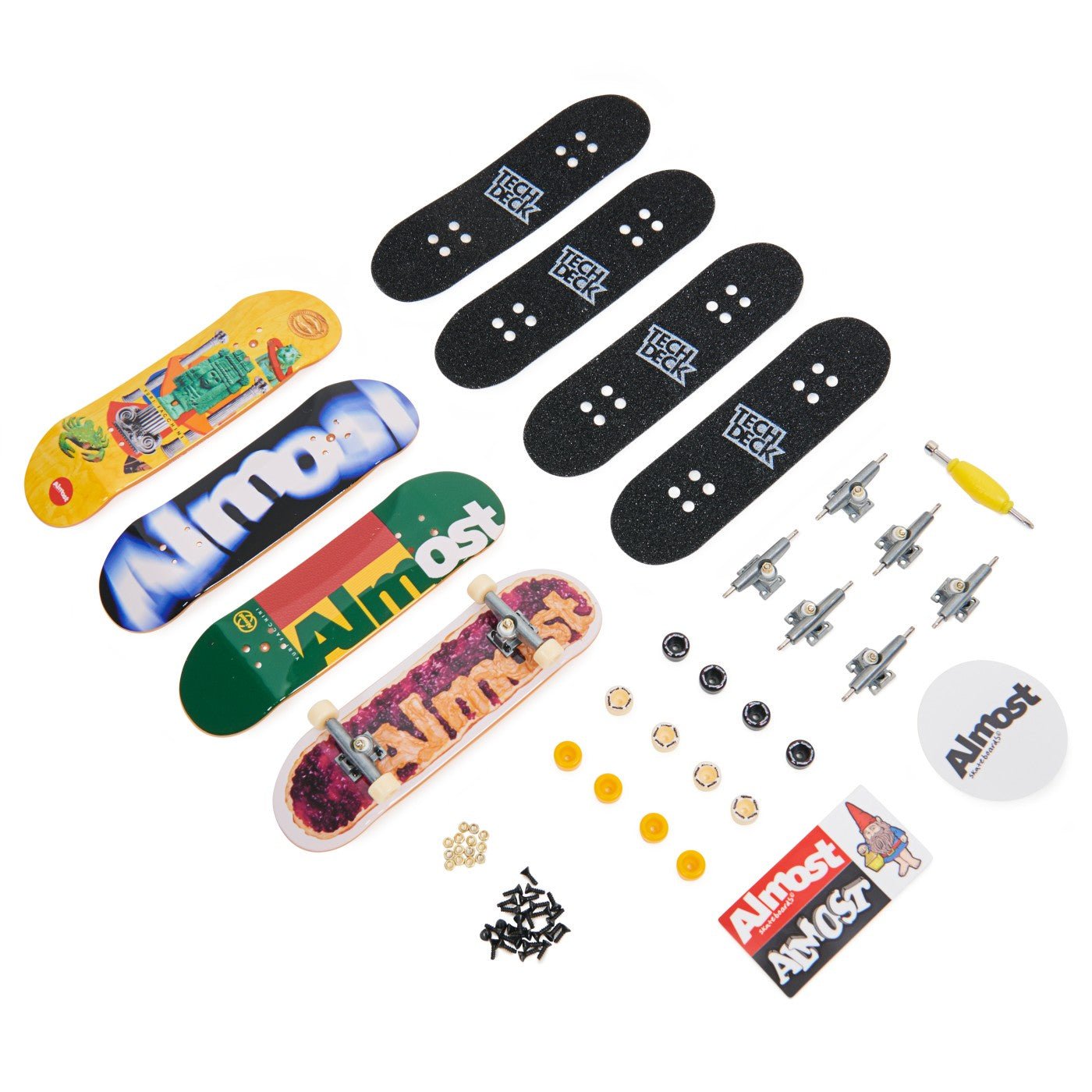 Tech Deck pachet 4 piese fingerboard almost 9.6 cm - Publisol.ro