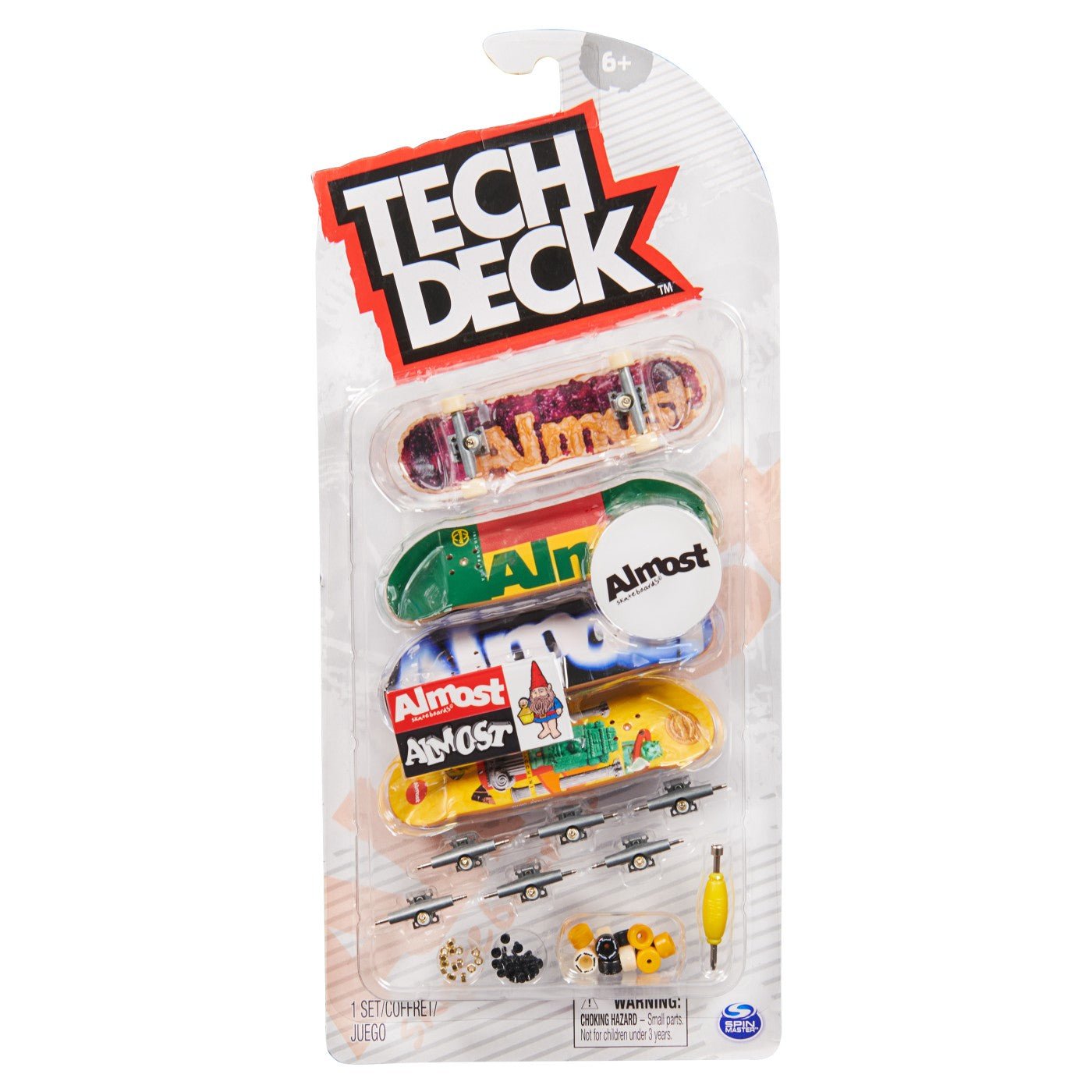 Tech Deck pachet 4 piese fingerboard almost 9.6 cm - Publisol.ro