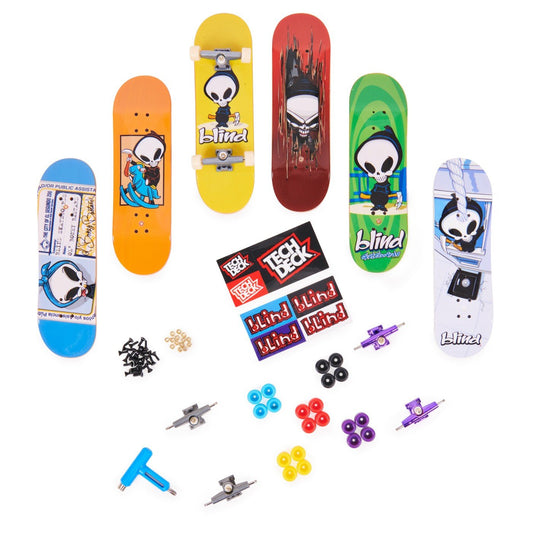 Tech deck pachet 6 piese cu accesorii fingerboard blind, Spin Master - Publisol.ro