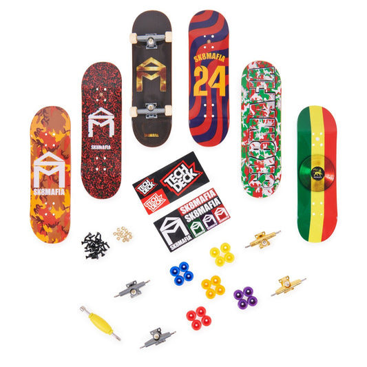 Tech deck pachet 6 piese cu accesorii fingerboard sk8mafia, Spin Master - Publisol.ro