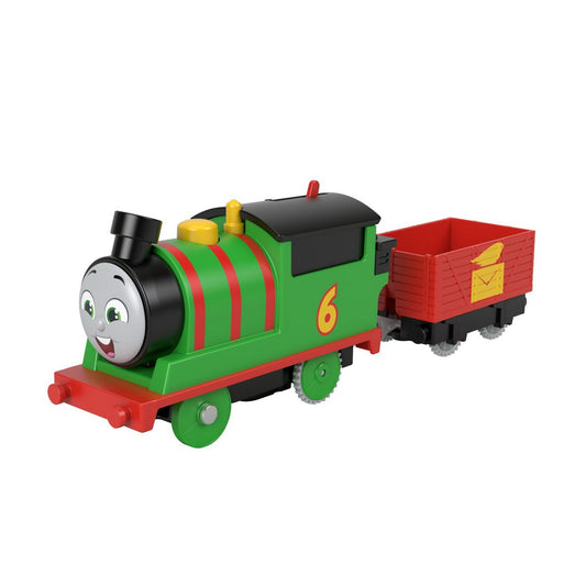 Thomas locomotiva motorizata percy cu vagon - Publisol.ro