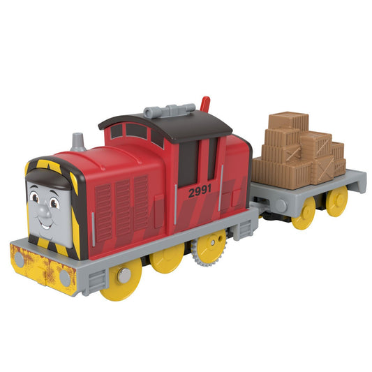 Thomas locomotiva motorizata selly cu vagon, Mattel - Publisol.ro