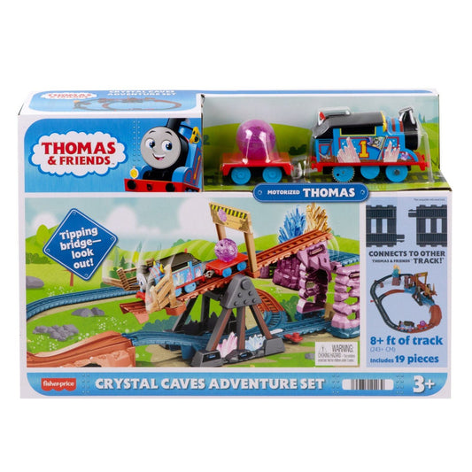 Thomas set de joaca crystal caves adventure cu locomotiva motorizata thomas, Mattel - Publisol.ro