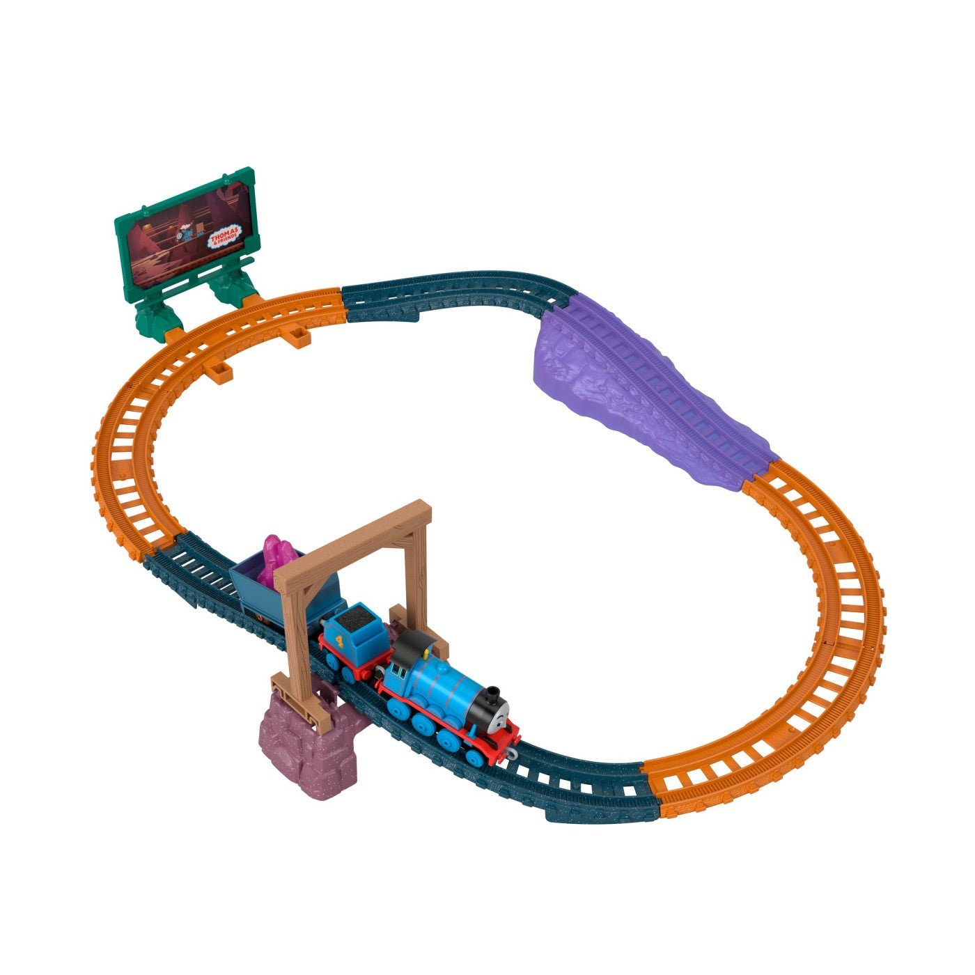Thomas set de joaca cu locomotiva push along gordon si accesorii - Publisol.ro
