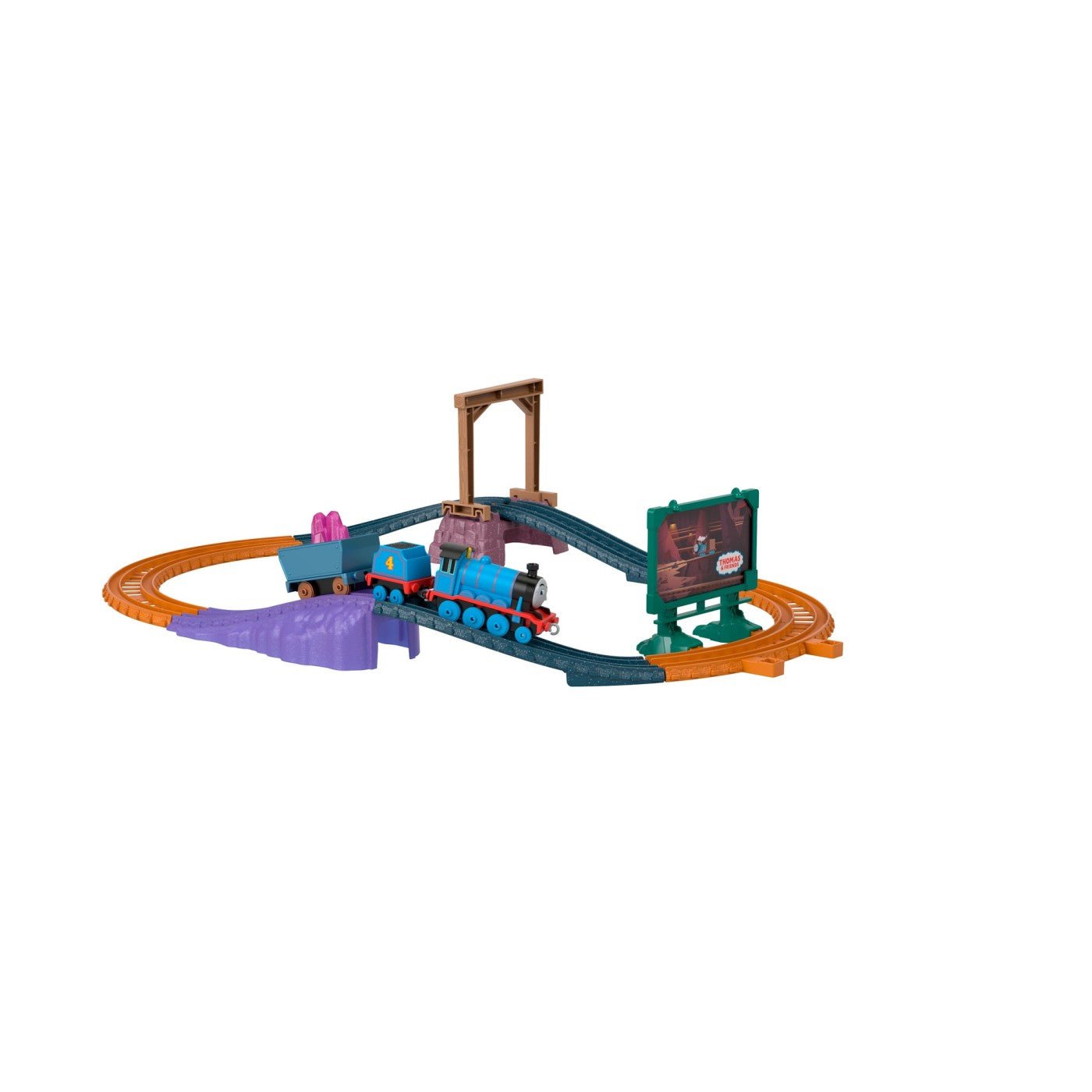 Thomas set de joaca cu locomotiva push along gordon si accesorii - Publisol.ro