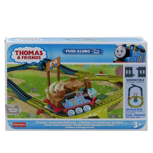 Thomas set de joaca cu locomotiva push along thomas si accesorii, Mattel - Publisol.ro