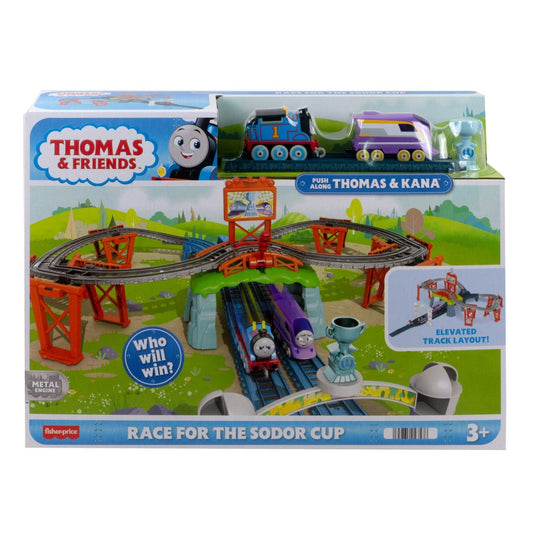 Thomas set de joaca motorizat cursa sodor, Mattel - Publisol.ro