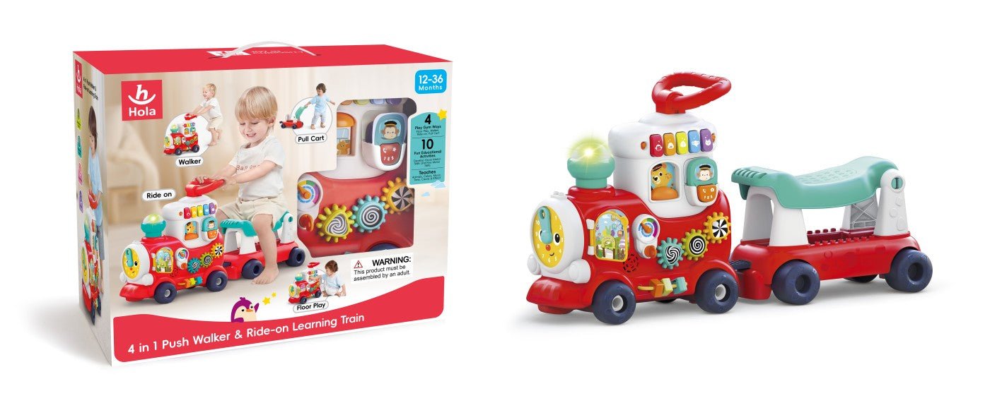 Trenulet 4 in 1 rosu - Publisol.ro