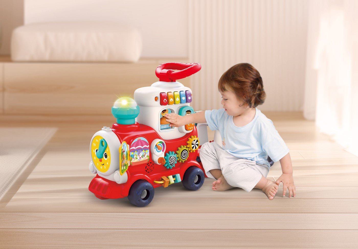 Trenulet 4 in 1 rosu - Publisol.ro