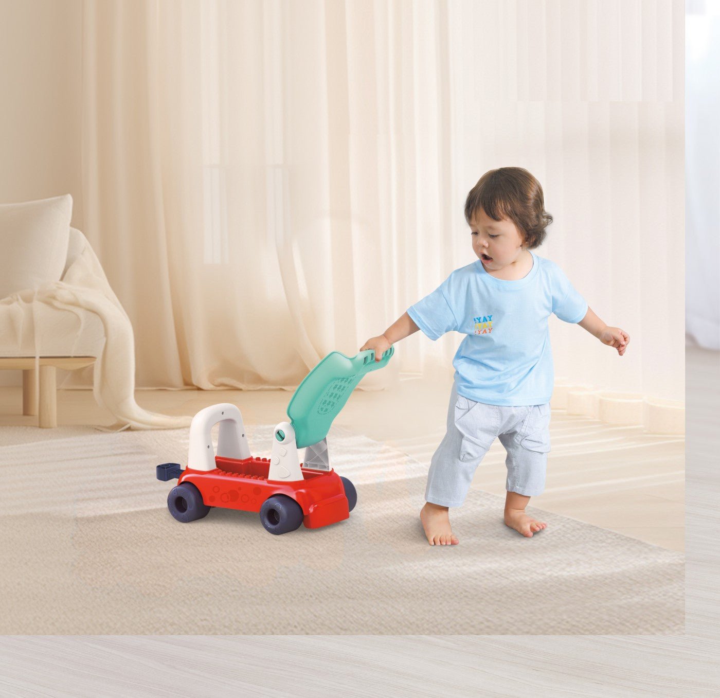 Trenulet 4 in 1 rosu - Publisol.ro