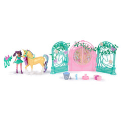 Unicorn Academy set papusa ava si unicornul leaf cu accesorii - Publisol.ro