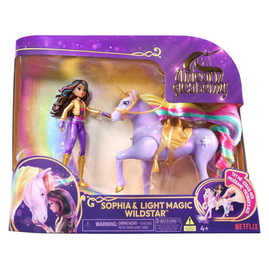 Unicorn academy set papusa sophia si unicornul lightstar, Spin Master - Publisol.ro