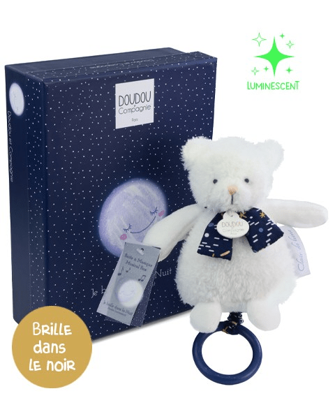 Ursulet muzical Doudou CLAIR DE LUNE, 17 cm - Doudou et Compagnie - Publisol.ro