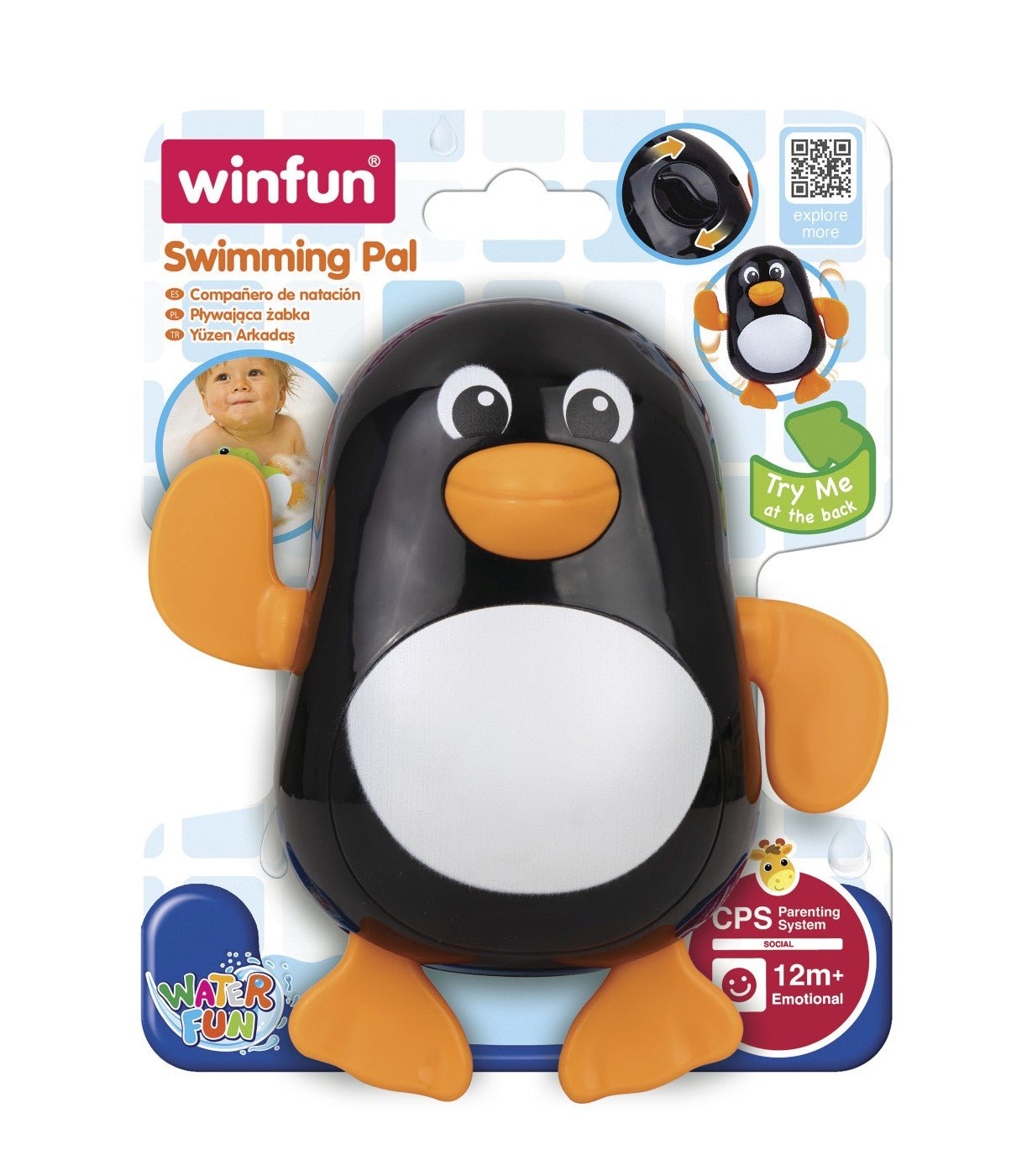 Winfun jucarie de baie pinguinul inotator - Publisol.ro