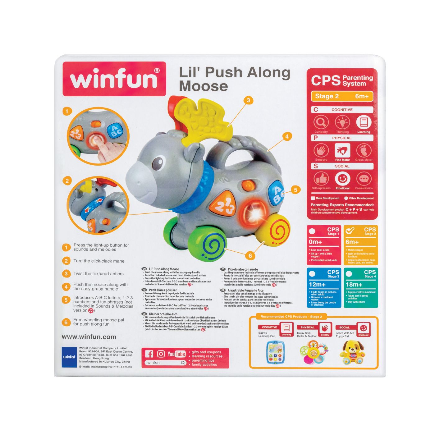 Winfun jucarie de impins elan - Publisol.ro
