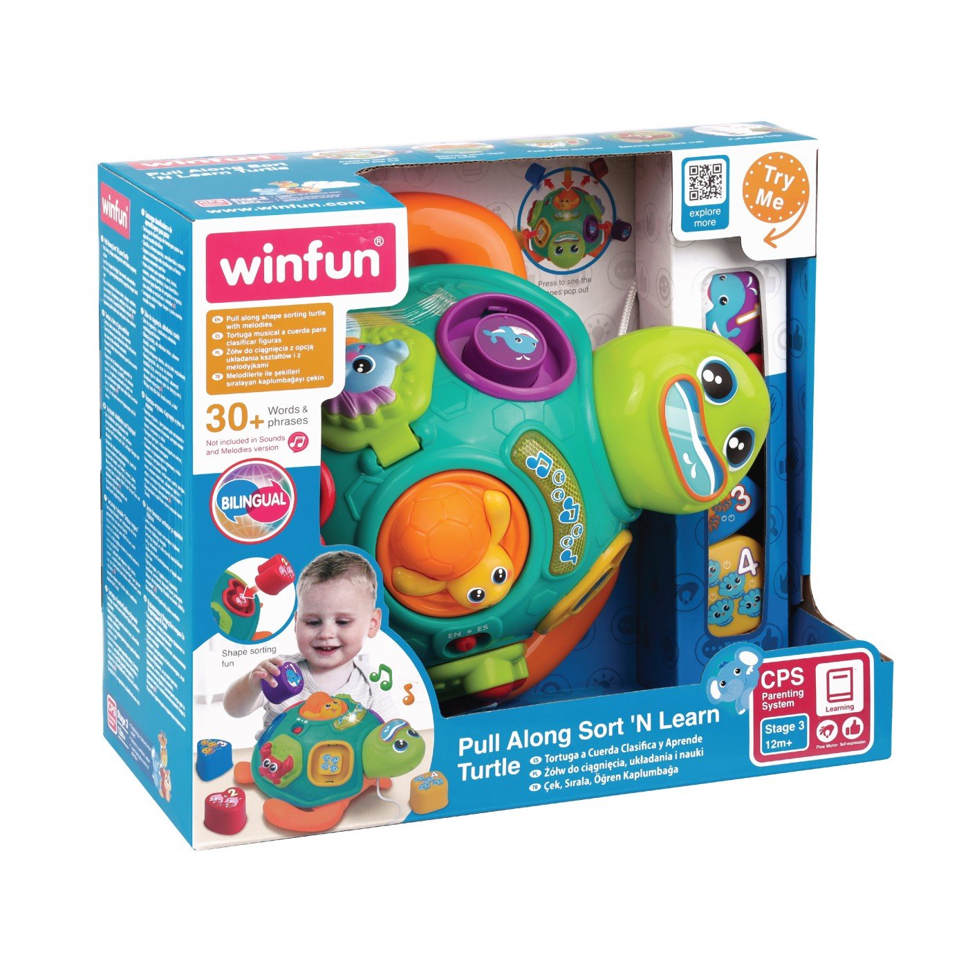 Winfun jucarie de tras testoasa cu forme - Publisol.ro