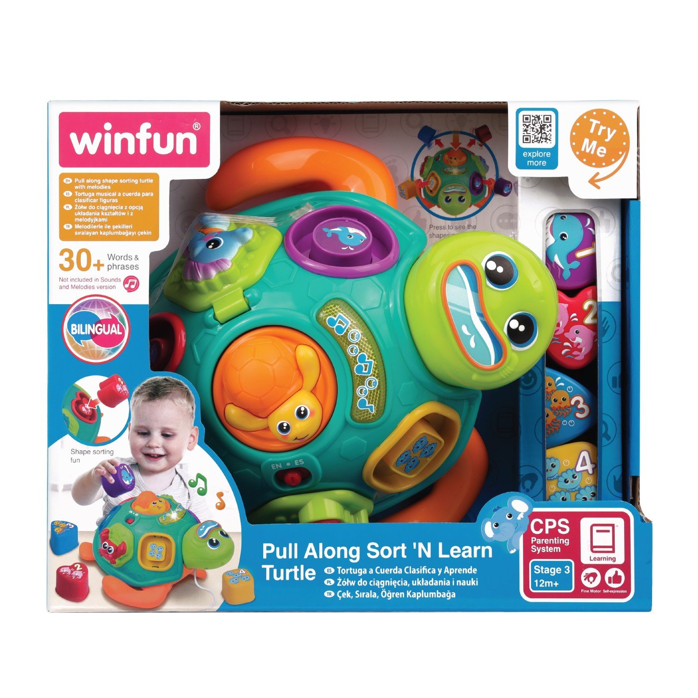 Winfun jucarie de tras testoasa cu forme - Publisol.ro