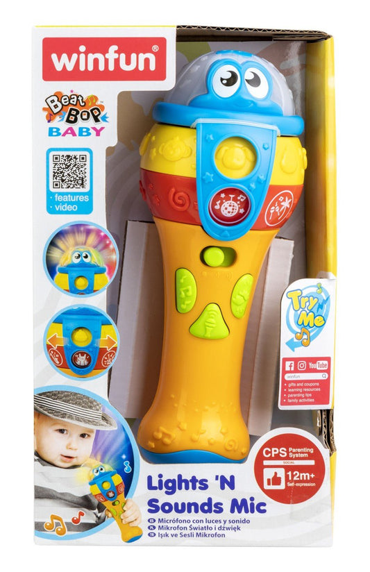 Winfun microfon cu sunete si lumini, WINFUN - Publisol.ro