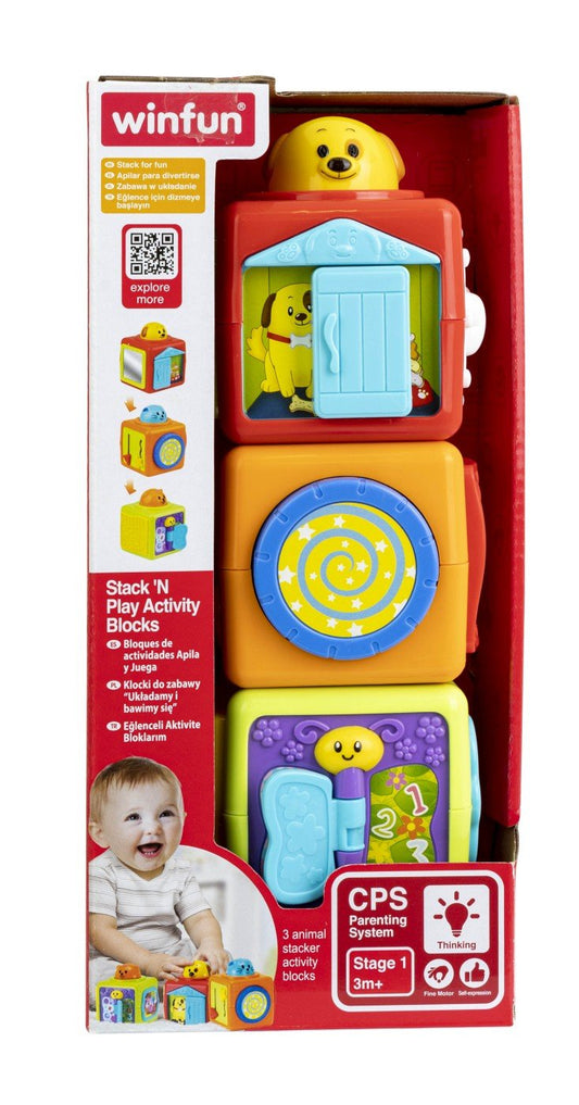 Winfun set 3 cuburi cu activitati, WINFUN - Publisol.ro