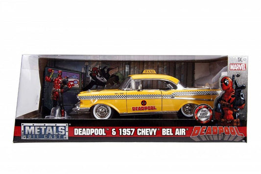Yellow taxi chevy 1957 dead pool scara 1 la 24, Simba - Publisol.ro