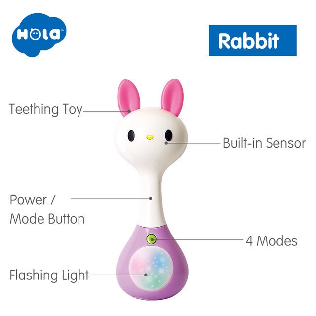 Zornaitoare iepuras cu sunete si lumini - Publisol.ro