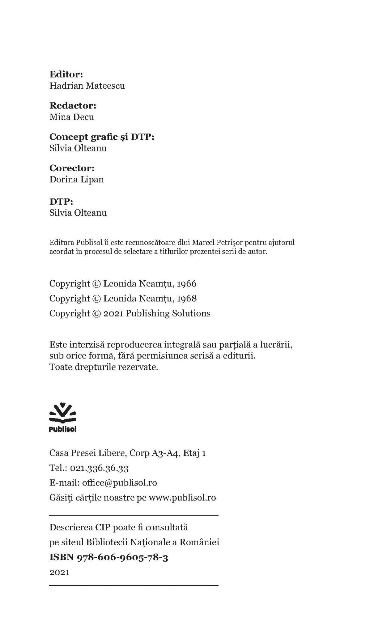 Acolo unde vantul rostogoleste norii + Chirie pentru speranta - Publisol.ro