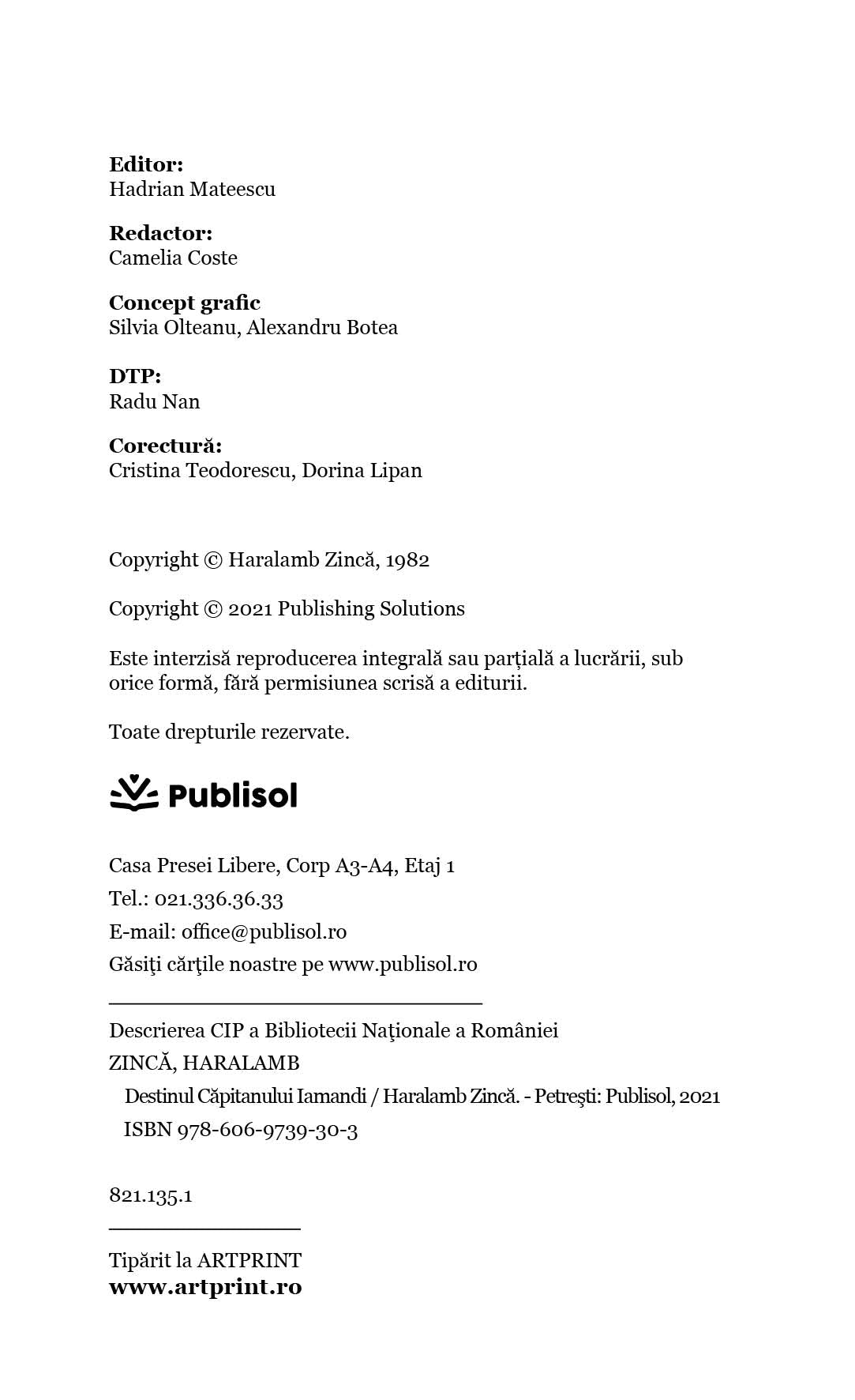 Destinul capitanului Iamandi - Publisol.ro