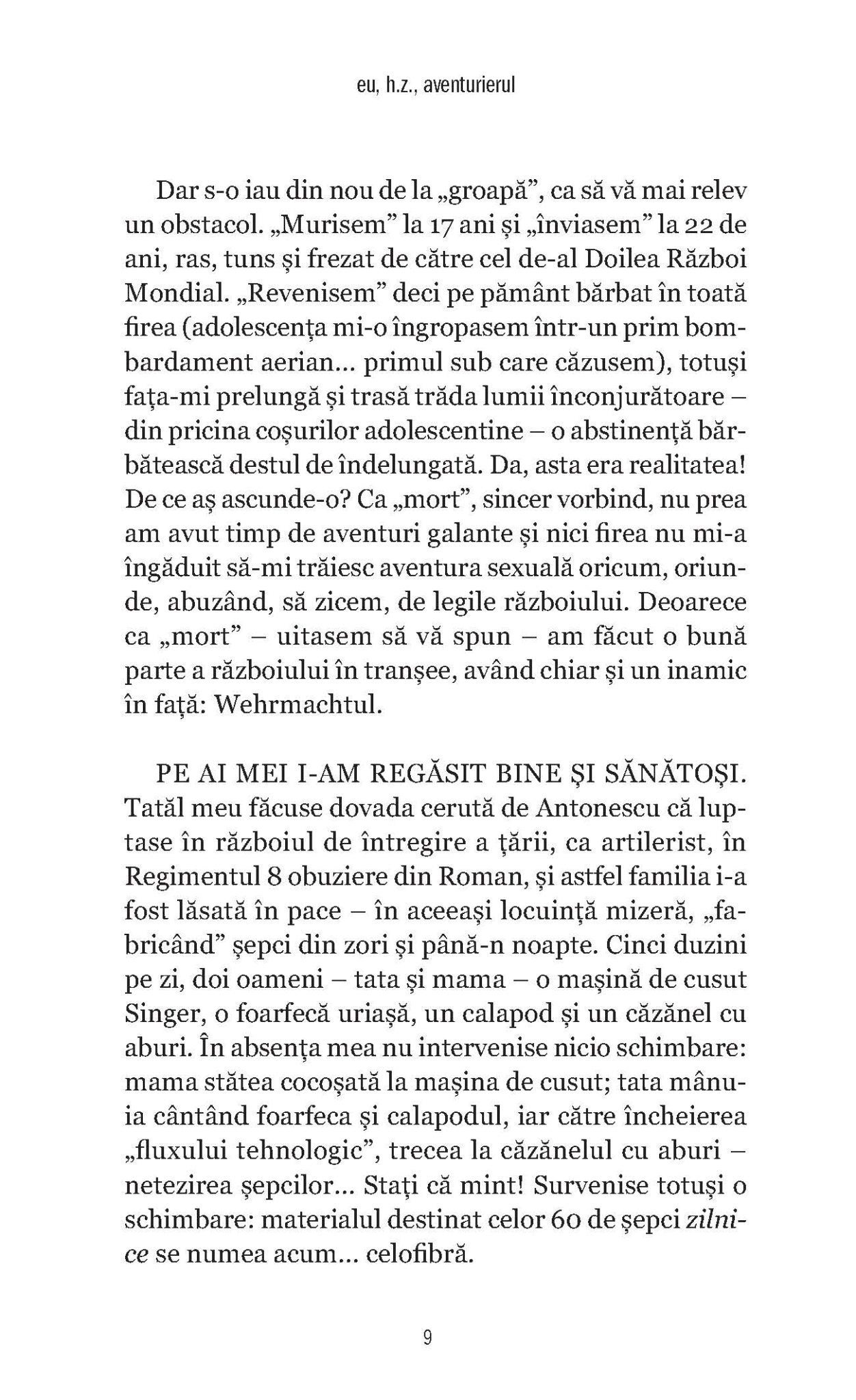 Eu, H.Z., Aventurierul - Publisol.ro