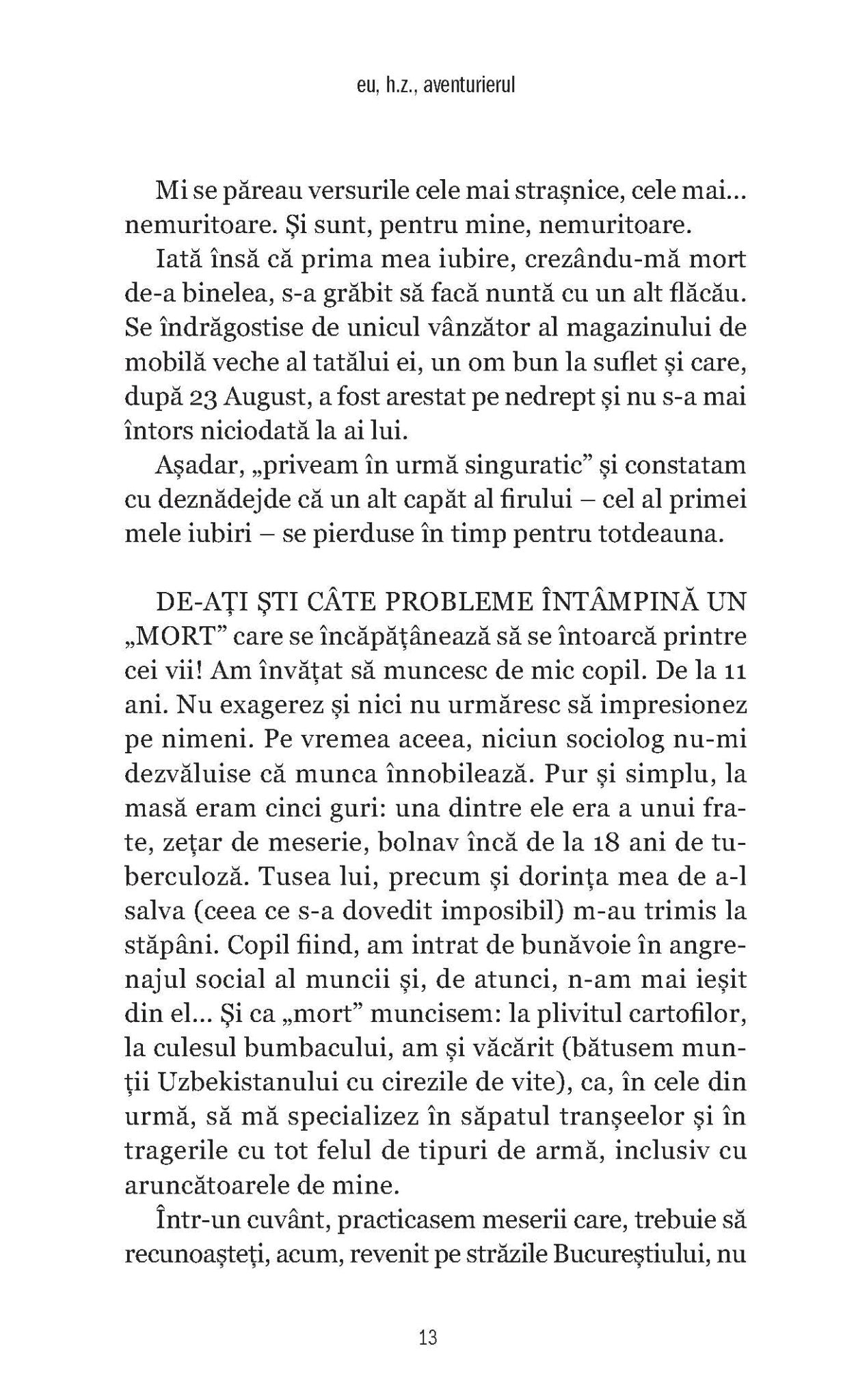 Eu, H.Z., Aventurierul - Publisol.ro