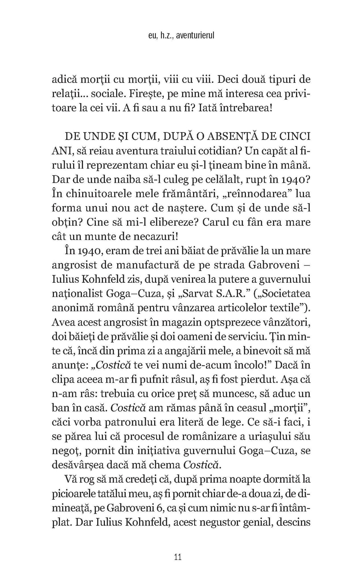 Eu, H.Z., Aventurierul - Publisol.ro