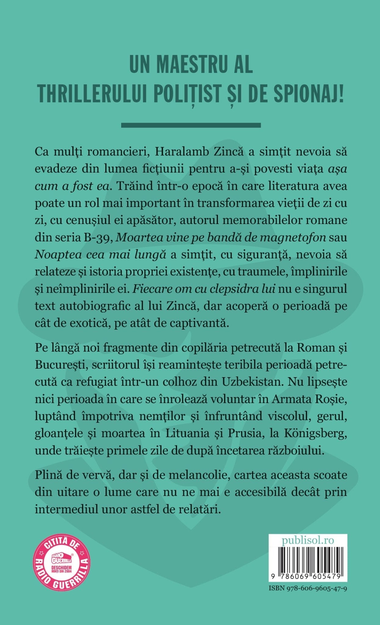 Fiecare om cu clepsidra lui (autobiografie) - Publisol.ro