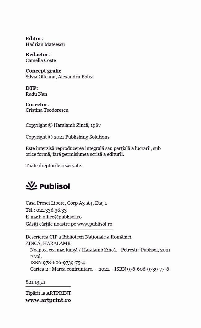 Noaptea Cea Mai Lunga - Marea Confruntare - Publisol.ro