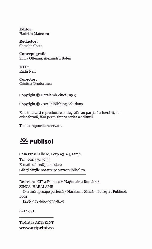 O Crima Aproape Perfecta - Publisol.ro