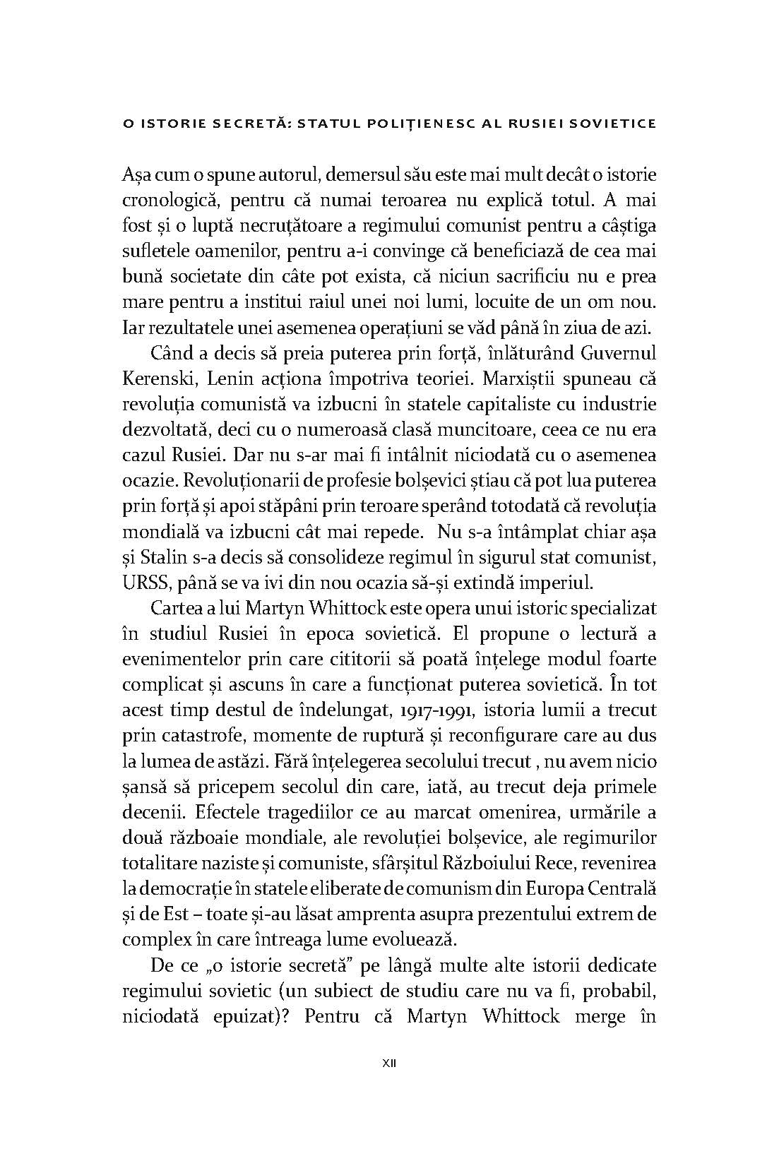 O Istorie Secreta: Statul Politienesc al Rusiei Sovietice - Publisol.ro