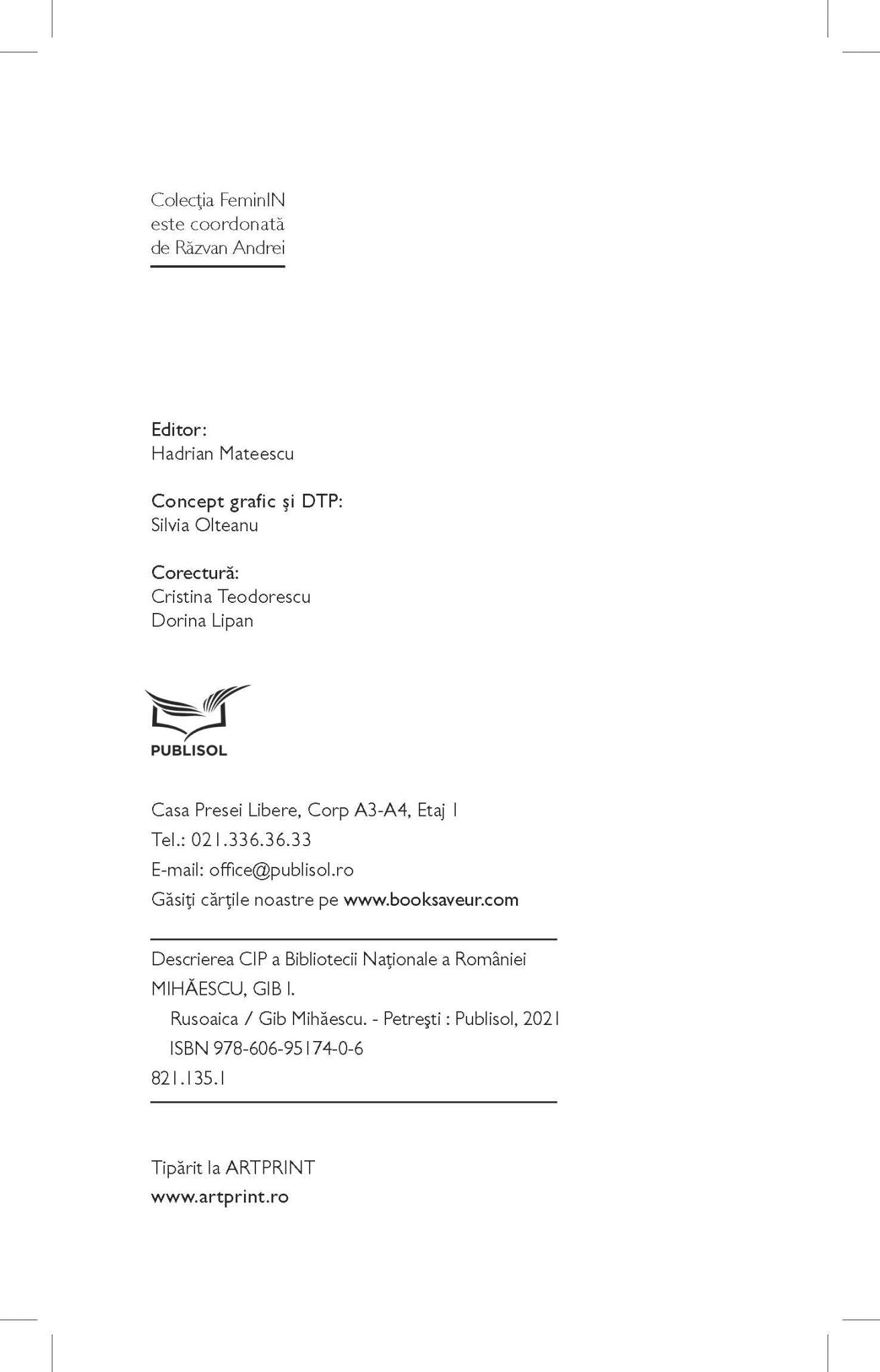 Rusoaica de Gib Mihaescu - Publisol.ro