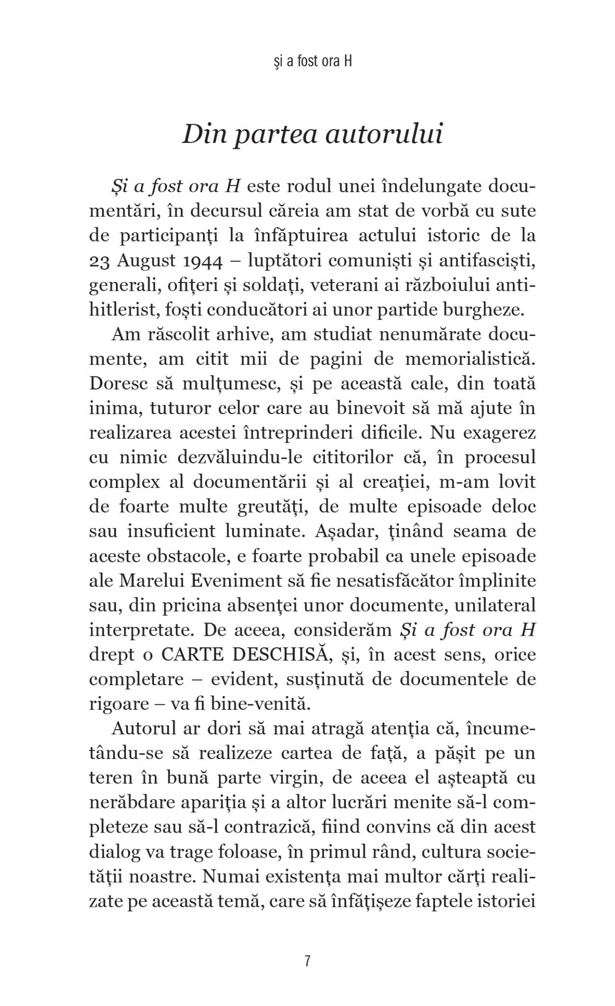 Si A Fost Ora H - Publisol.ro