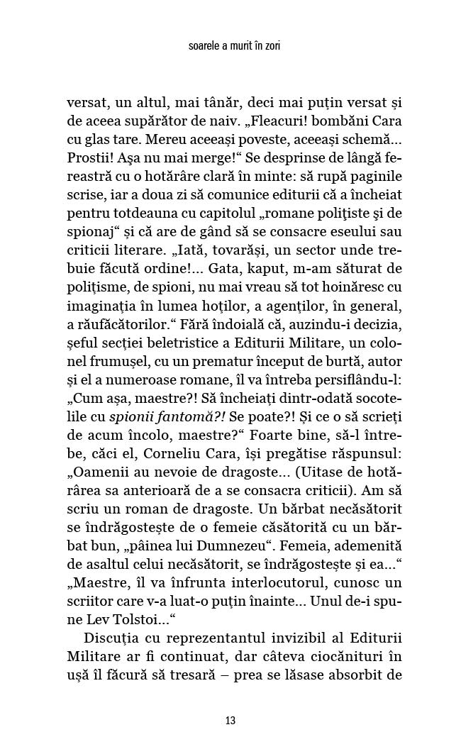 Soarele a murit in zori – Haralamb Zinca - Publisol.ro