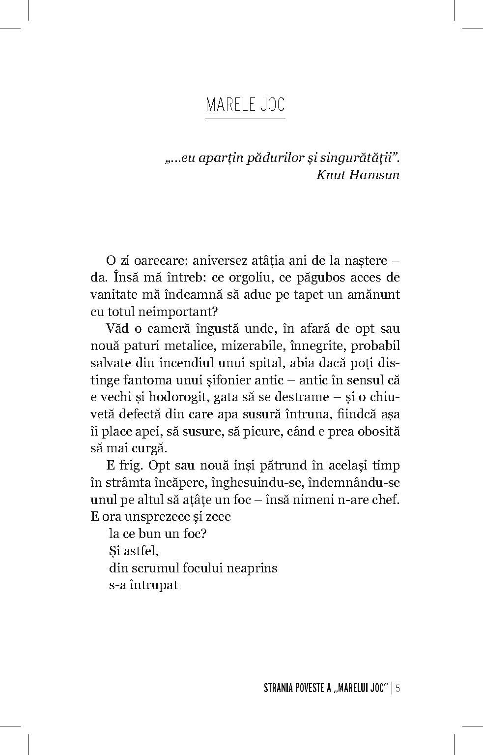 Strania Poveste a Marelui Joc - Publisol.ro