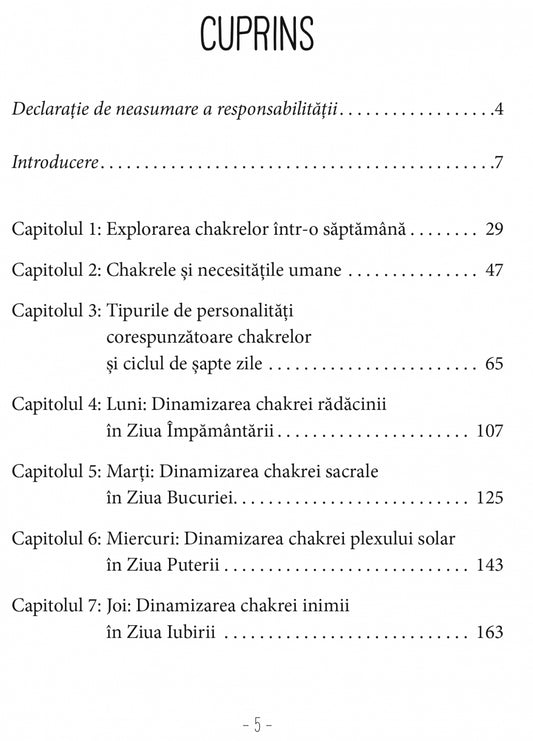 Sapte Zile Despre Chakre, de Shai Tubali