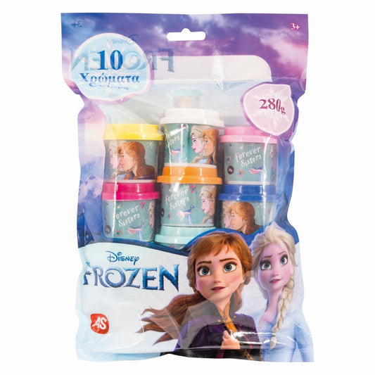 10 borcanase de plastilina frozen in punga de plastic, AS - Publisol.ro