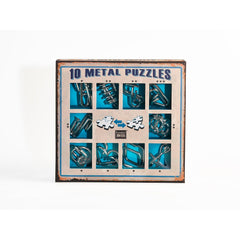 10 Metal Puzzles Set Blue , Eureka! - Publisol.ro