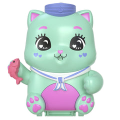 Polly pocket set gentuta animalut pisicuta marinar cu accesorii