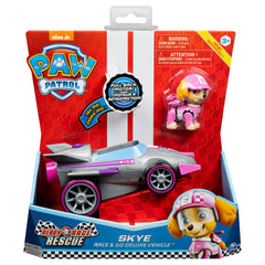 Patrula catelusilor skye masina de curse cu sunete si motor pull-back, Spin Master