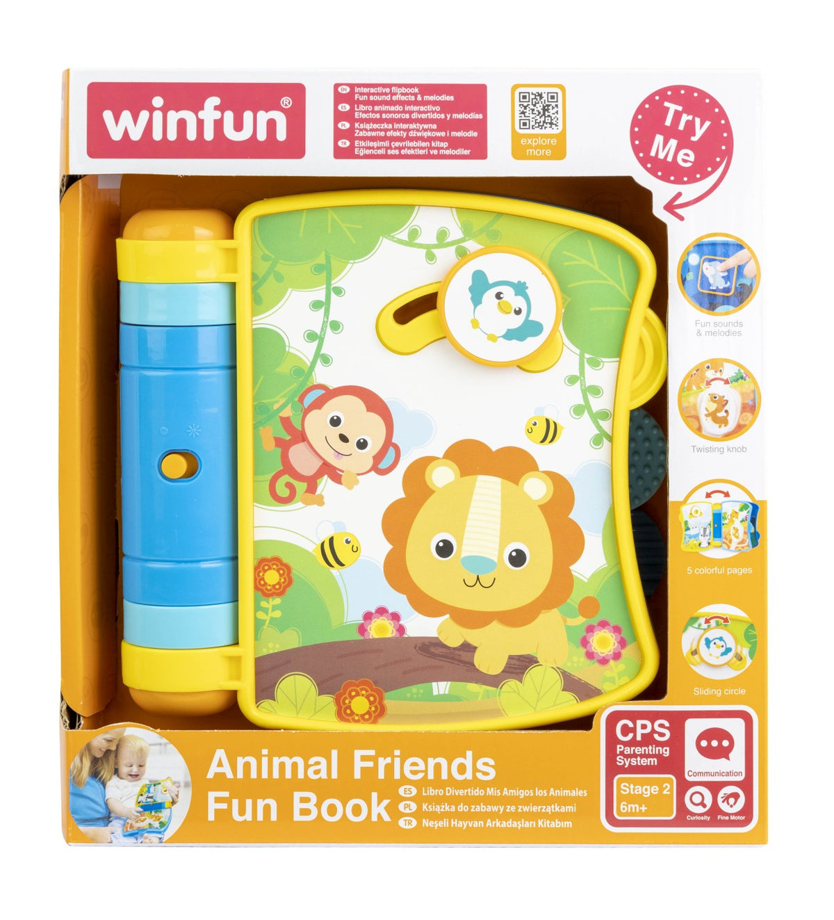 Winfun carticica interactiva cu sunete, WINFUN