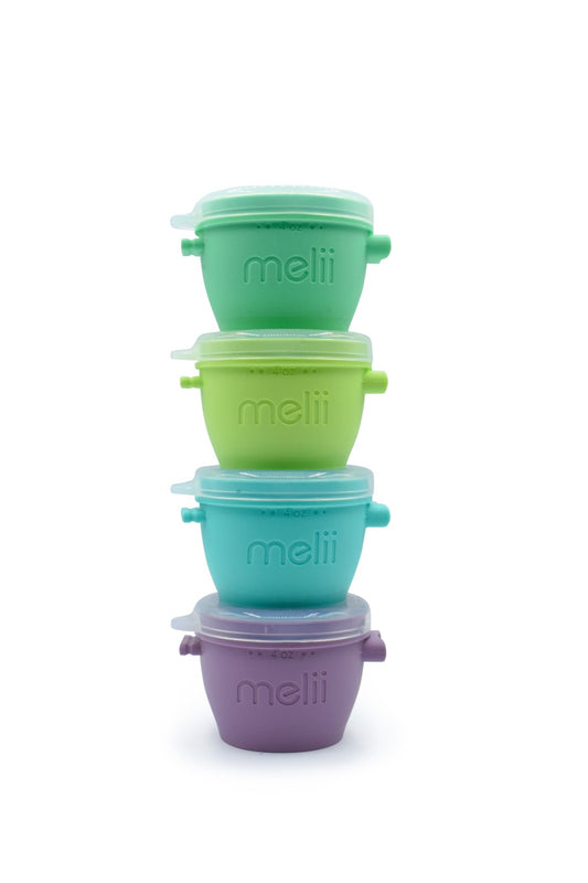 Set 4 recipiente silicon,  4*177 ml, Melii
