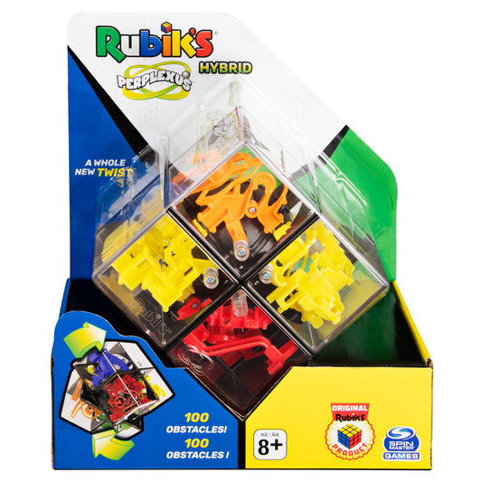 Perplexus hybrid cub rubik 2x2 cu 100 de obstacole, Spin Master